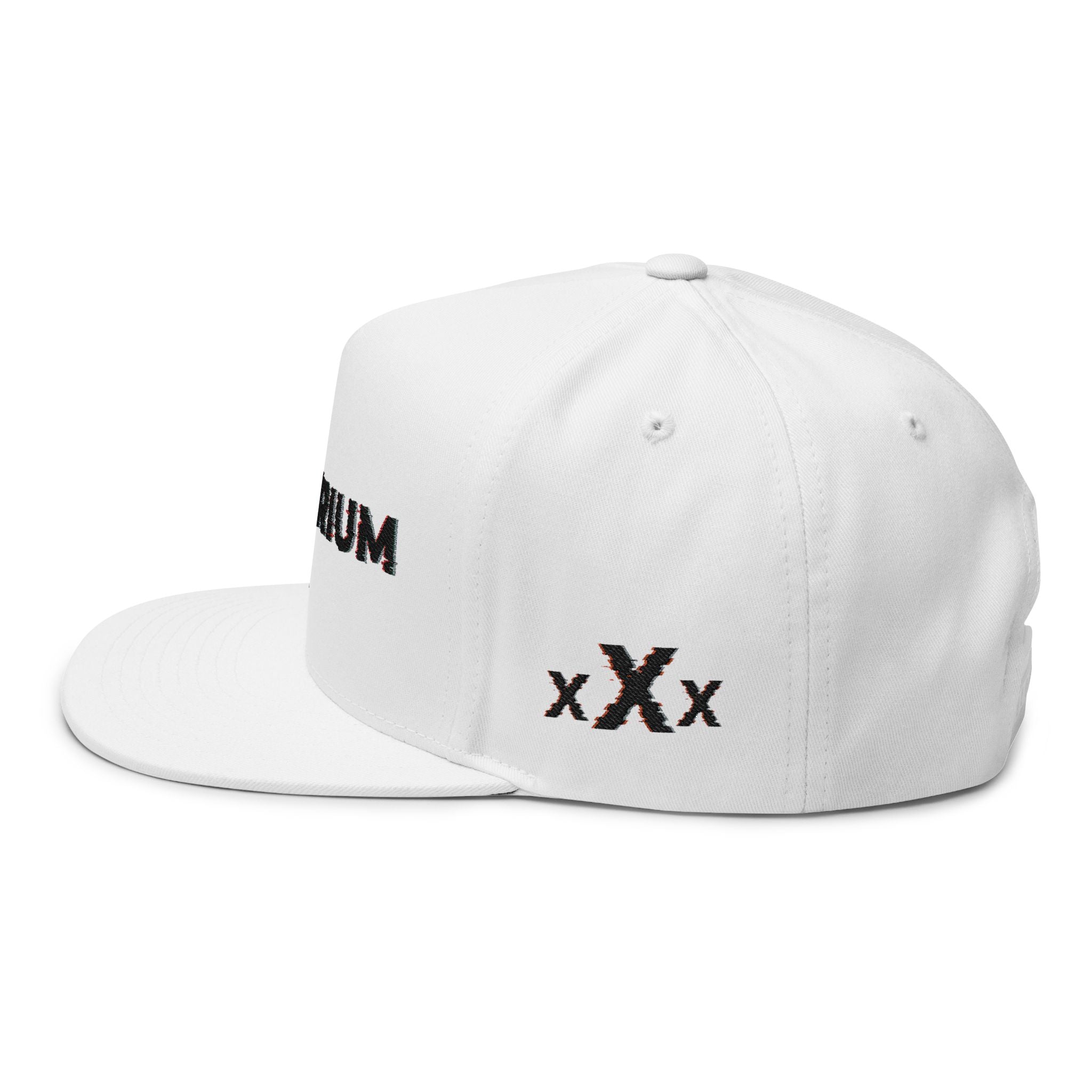 Xtrium Embroidered Flat Bill Cap – Bold Logo Snapback Hat