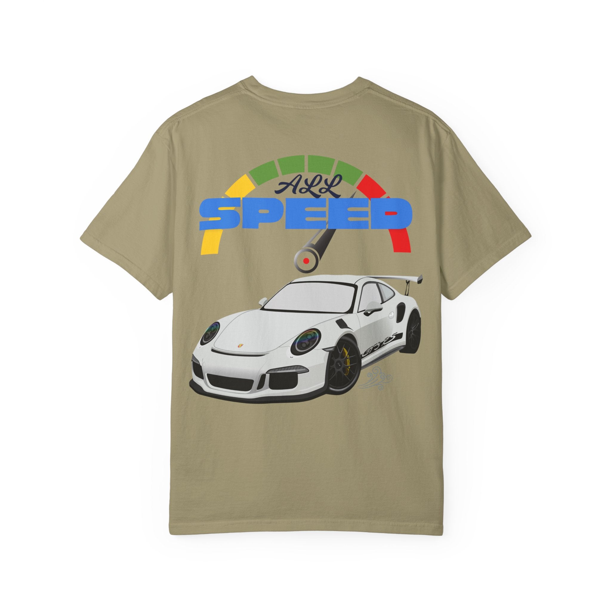 Speed Racing T-Shirt — "All Speed" Car Graphic Tee