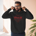 Samurai Graphic Hoodie — XTRIUM Red Moon Fleece Pullover