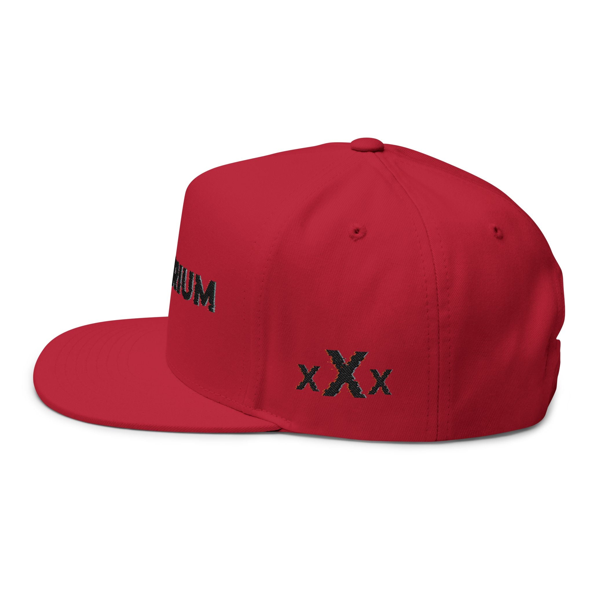Xtrium Embroidered Flat Bill Cap – Bold Logo Snapback Hat