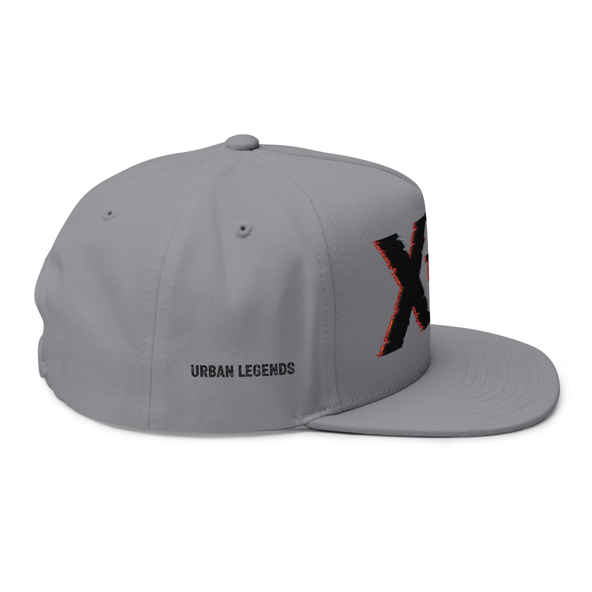 Xtrium Embroidered Flat Bill Cap – Bold Logo Snapback Hat