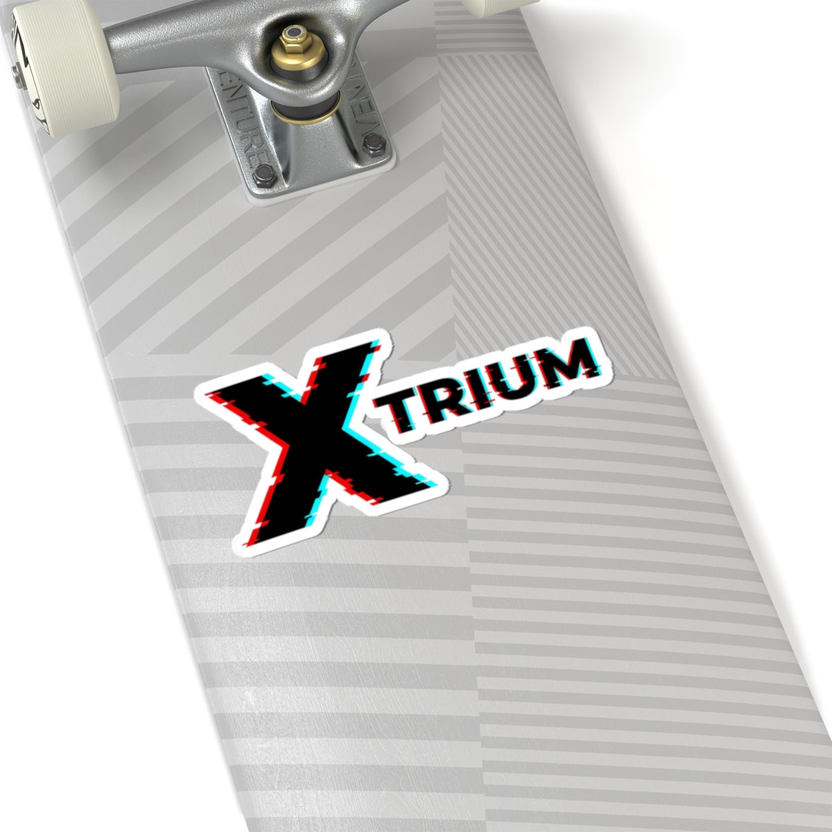 Xtrium Glitch Logo Sticker — Kiss-Cut Laptop Decal
