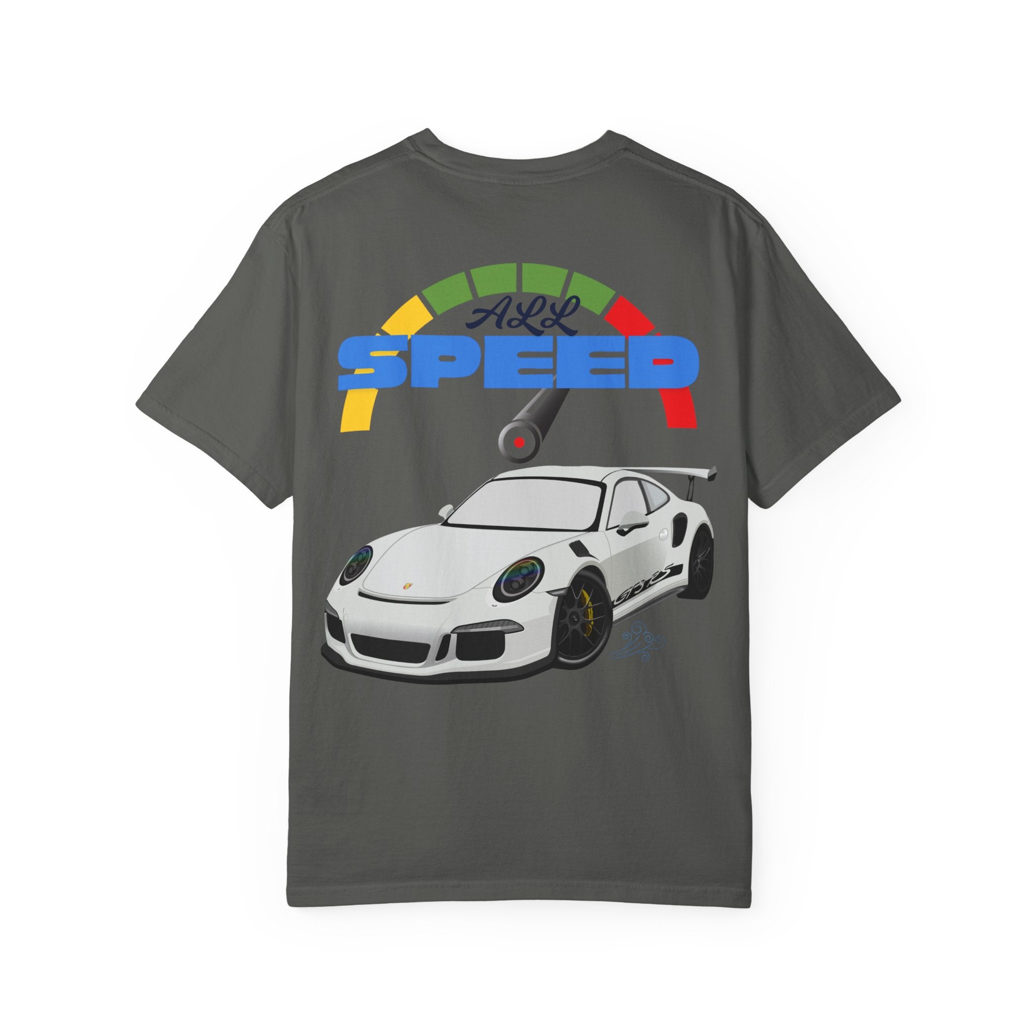 Speed Racing T-Shirt — "All Speed" Car Graphic Tee