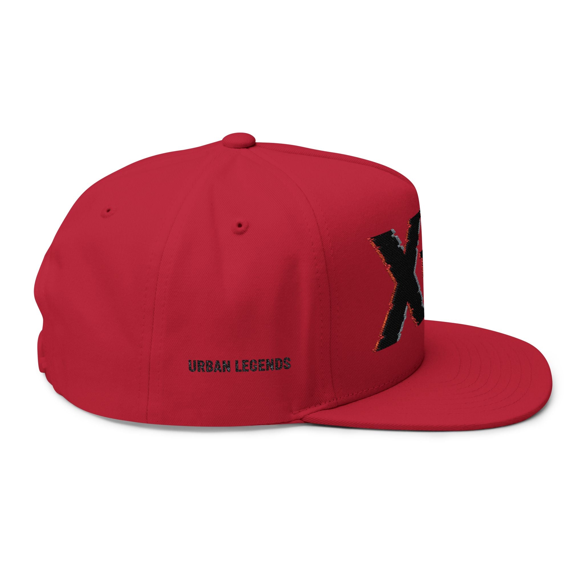 Xtrium Embroidered Flat Bill Cap – Bold Logo Snapback Hat