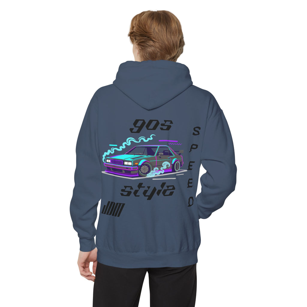 Speed Style Hoodie — 90s Drift Car Graphic Streetwear