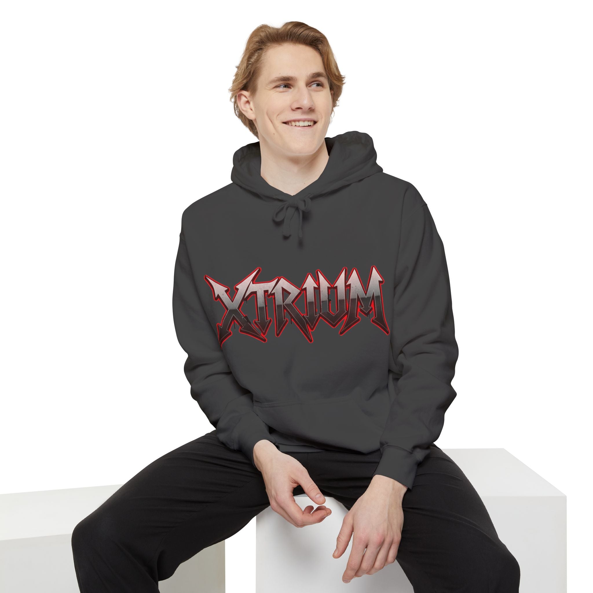 Xtrium Logo Hoodie — Heavy Metal Graphic Pullover