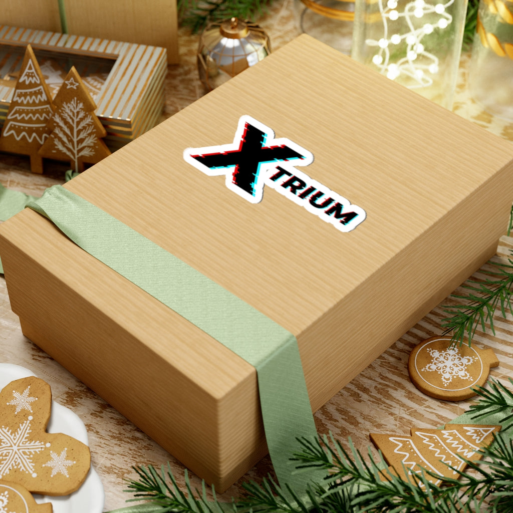 Xtrium Glitch Logo Sticker — Kiss-Cut Laptop Decal