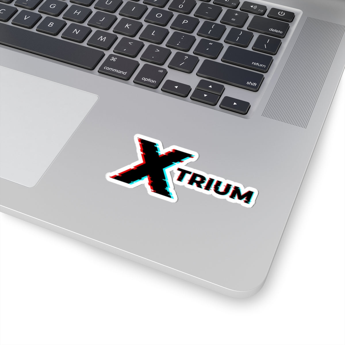Xtrium Glitch Logo Sticker — Kiss-Cut Laptop Decal